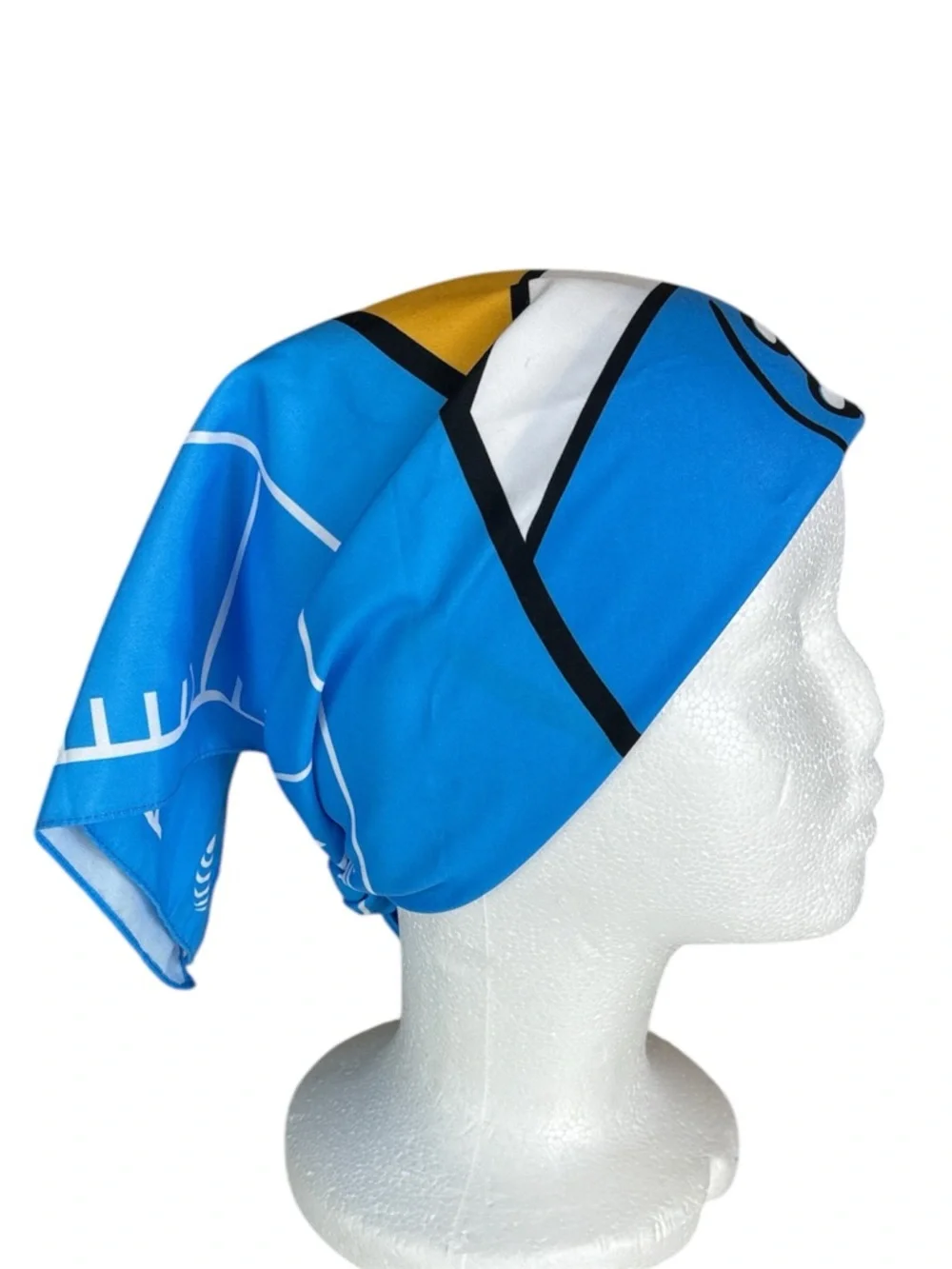 Football-Themed Blue Bandana Scarf
